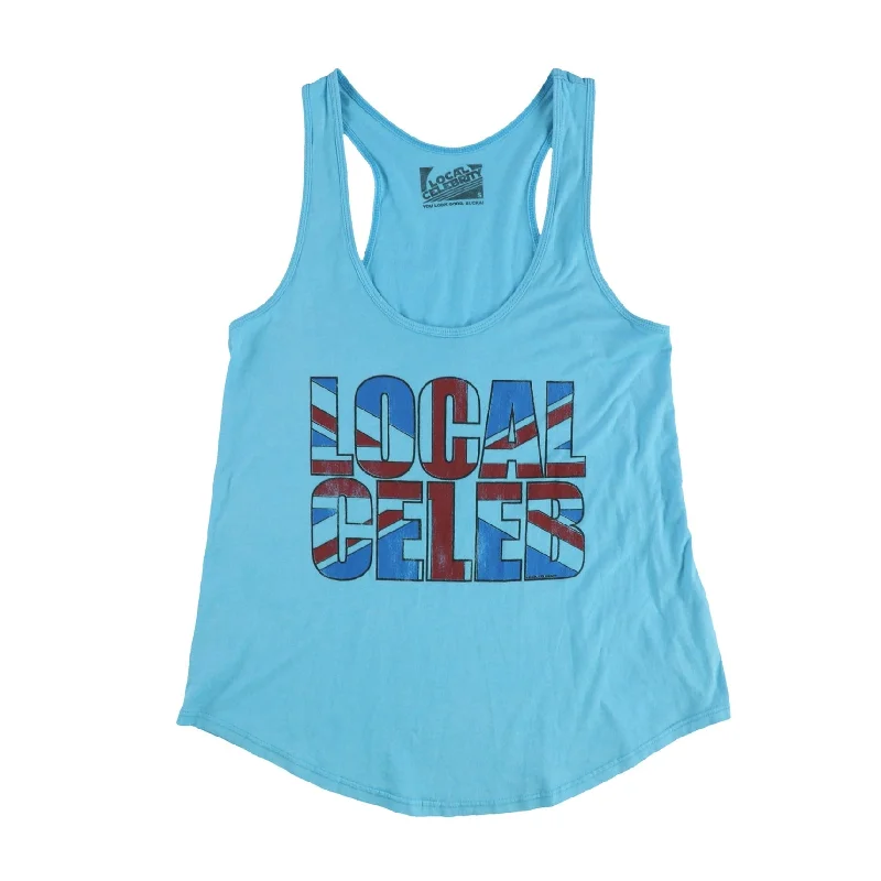Local Celebrity Womens Local Celeb Tank Top, Blue, Small Refined Women's Classic 