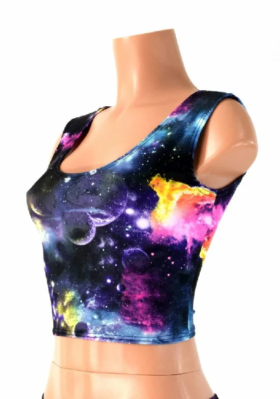 Galaxy Tank Crop Top Bohemian Women's Free