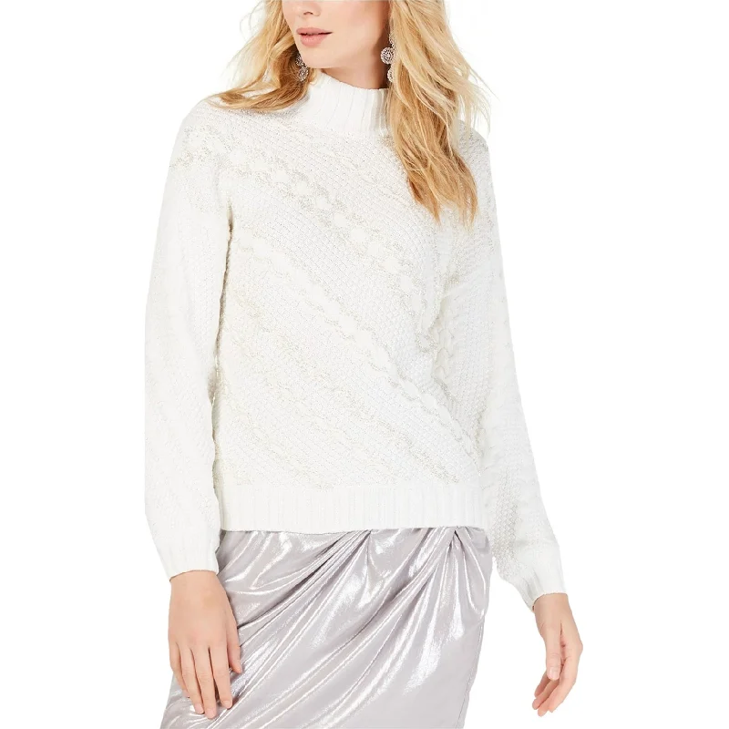 I-N-C Womens Beaded Cable Knit Pullover Sweater Vacation