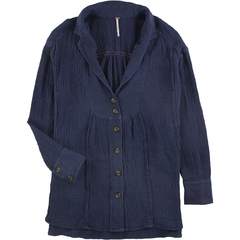 Free People Womens All About The Feels Button Up Shirt Athletic Women's 