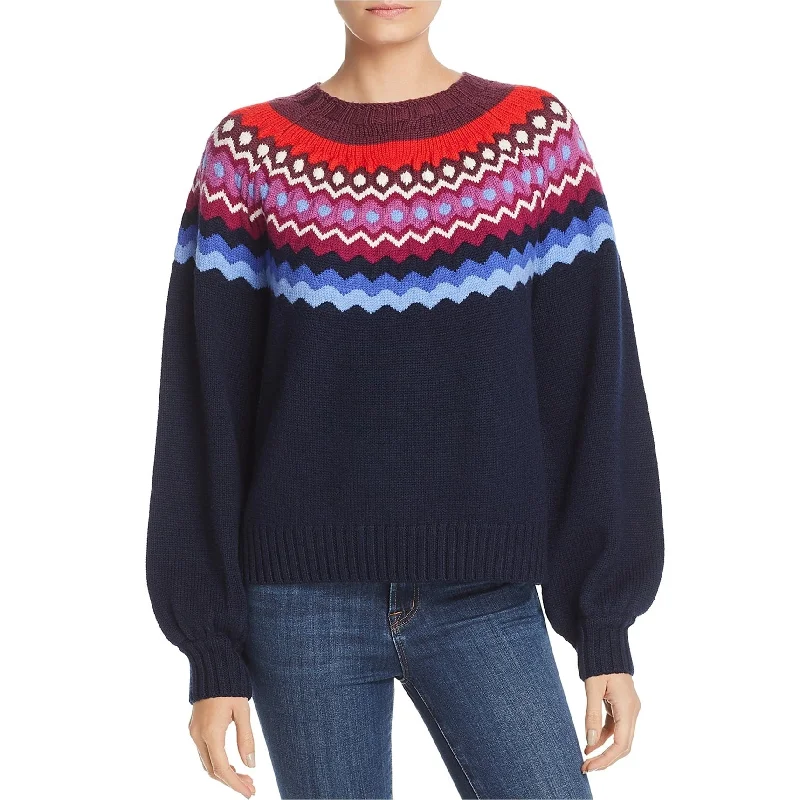 Joie Womens Karenya Fair Isle Pullover Sweater, Multicoloured, X-Small Compression