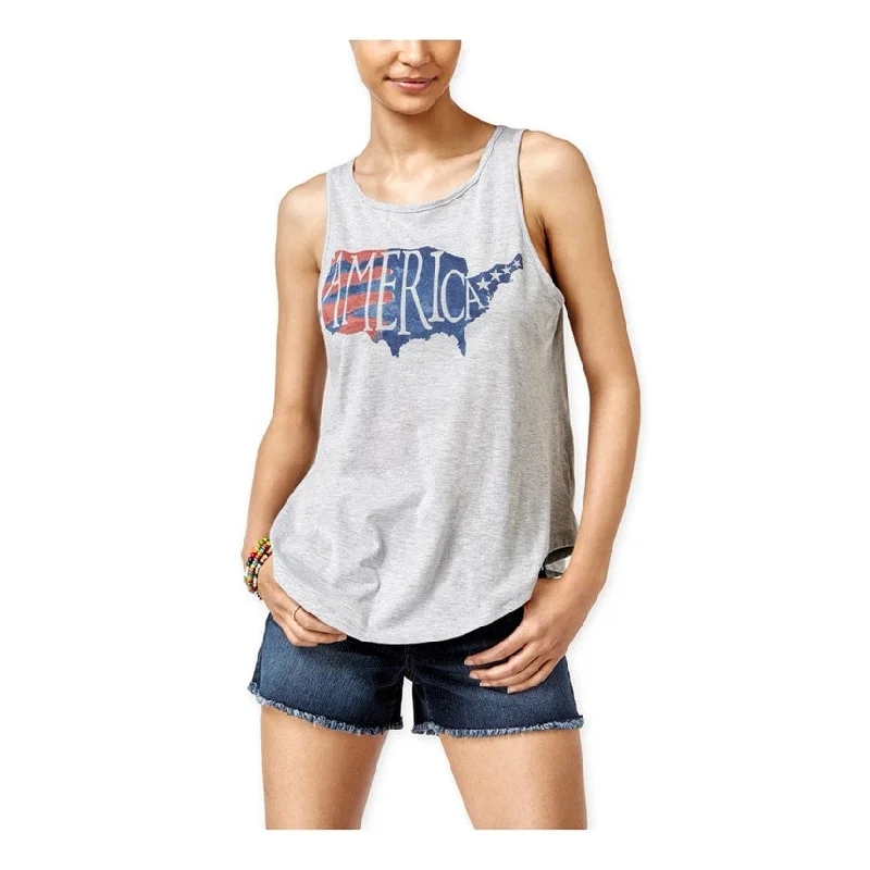 2-Kuhl Womens America Envelope-Back Tank Top Artistic Women's Hand - painted