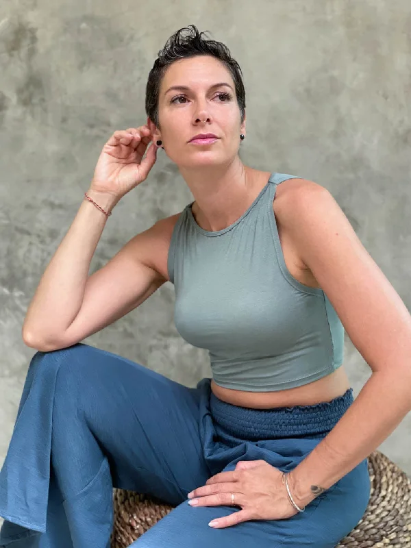 Boatneck Crop Top Women