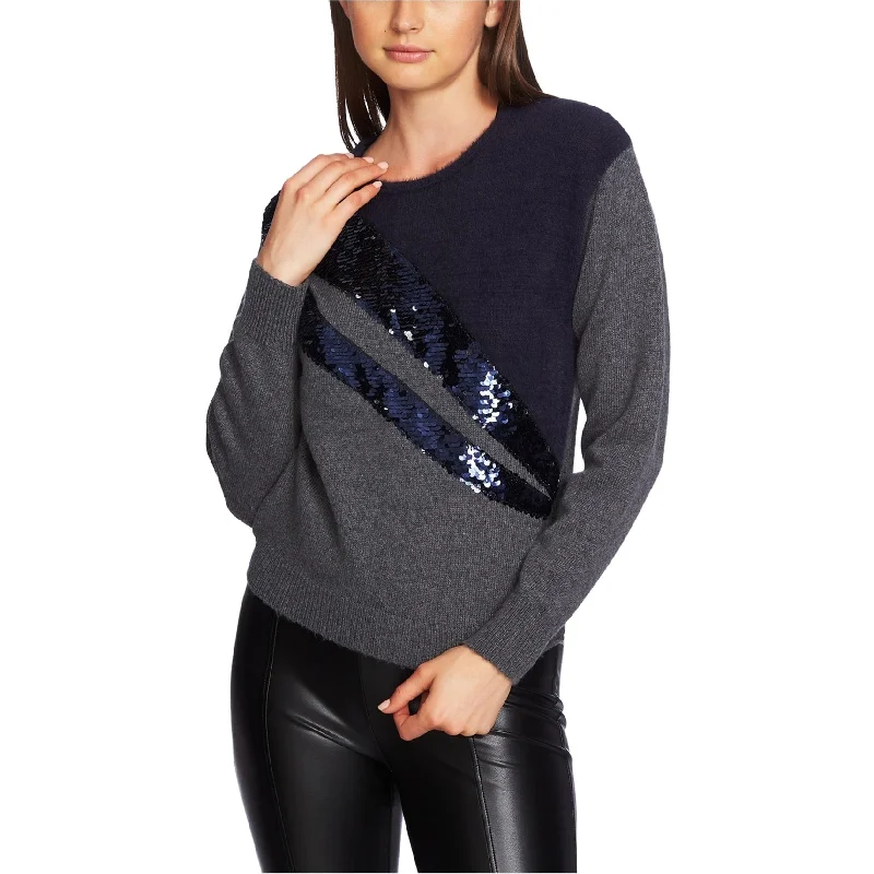 1.STATE Womens Eyelash Pullover Sweater, Grey, Large Cozy Women's Winter