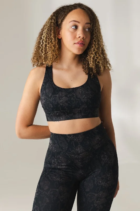 Vitality Revive Racer Bra - Midnight Serpent Scandinavian