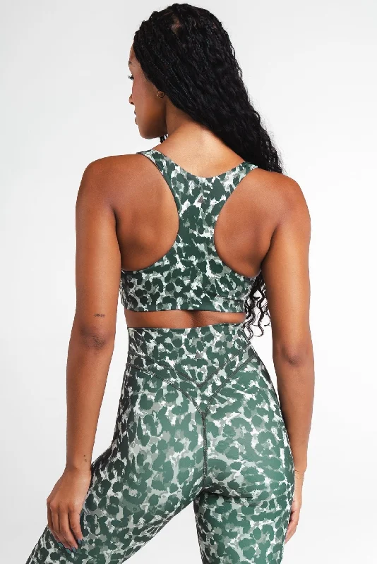 Vitality Pulse™ Core Bra+ - Olive Feline Hip Women's Urban