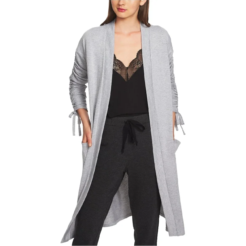 1.State Womens Ruched Cardigan Sweater Artistic Women's Hand - painted
