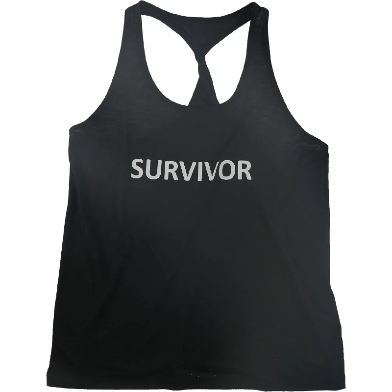 L.A.M. Womens Survivor Racerback Tank Top Cool Women's Distressed