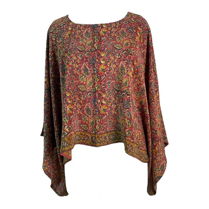 PRC6049 Avatar Pure Silk Kimono-Sleeved Top Cool Women's Skate