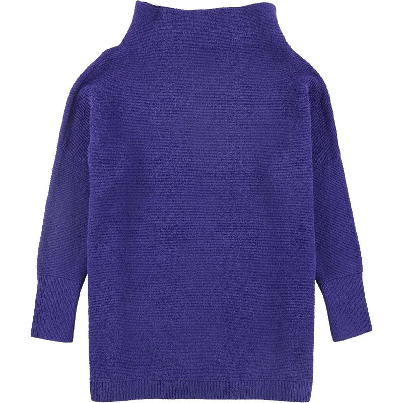 Free People Womens Ottoman Slouchy Tunic Sweater, Blue, X-Small Disco