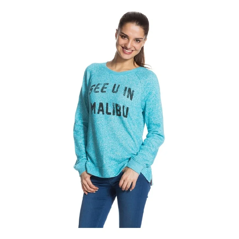 Roxy Womens Believe You Knit Sweater, Blue, Medium Laid - back Women's Vibe