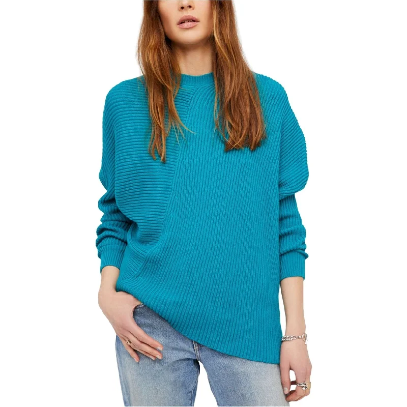 Free People Womens Downtown Knit Sweater, Blue, X-Small Dapper Women's 1920S