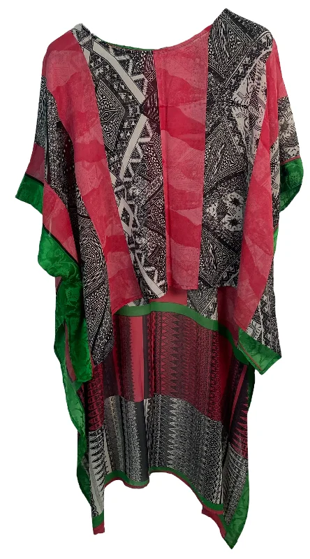PRG6091 Sheer Avatar Pure Silk Hi Lo Top Refined Women's Classic 
