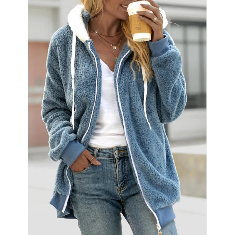 Women's Zip Fleece Hoodie Sweatshirt Practical Women's Quick - dry