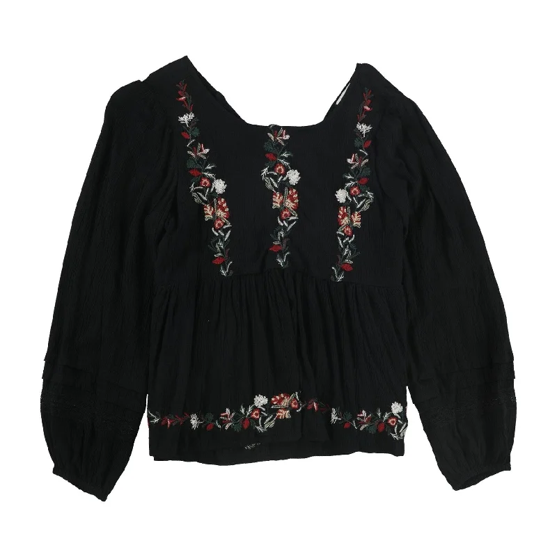 American Eagle Womens Floral Peasant Blouse Youthful Women's Anime - inspired