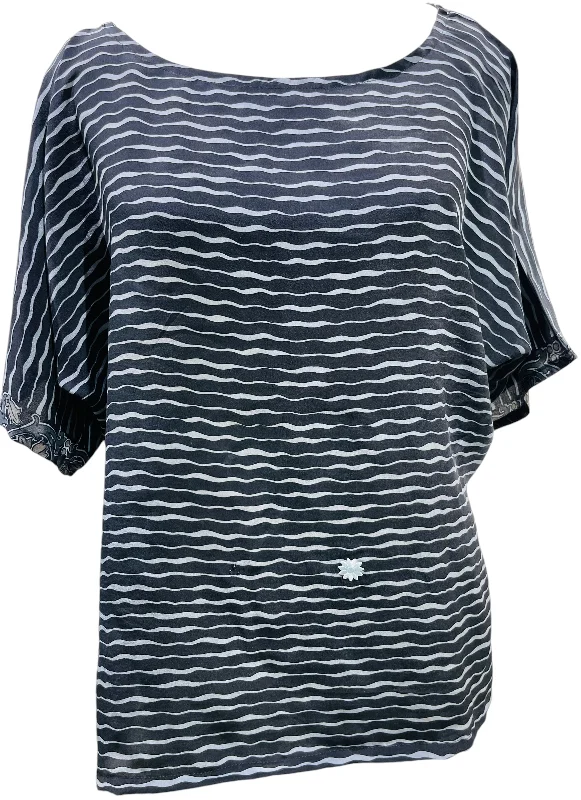 PRC5596 Avatar Pure Silk Side Slit Top Monochromatic All - in - one