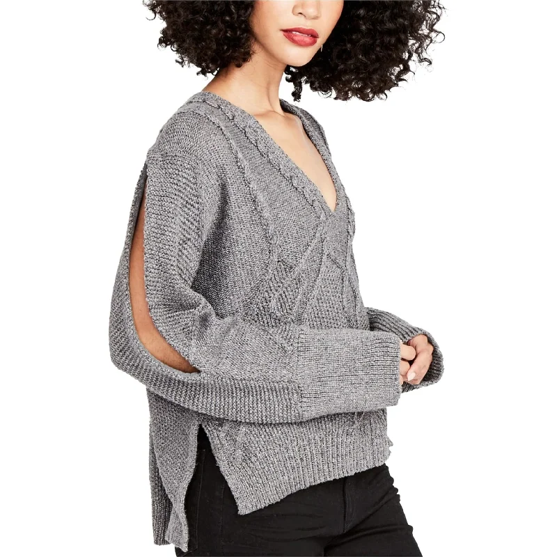 Rachel Roy Womens Cable Knit Pullover Sweater, Grey, Small Vintage Women's 1970S 