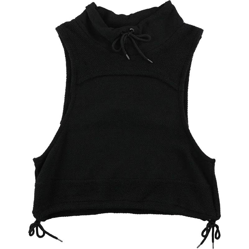 Free People Womens Wrap It Up Muscle Tank Top, Black, Small Elegant Women's 