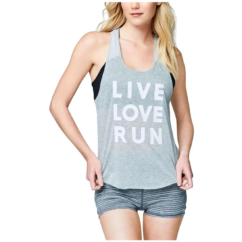 Aeropostale Womens Live Love Run Racerback Tank Top, Grey, Medium Cozy Women's Winter