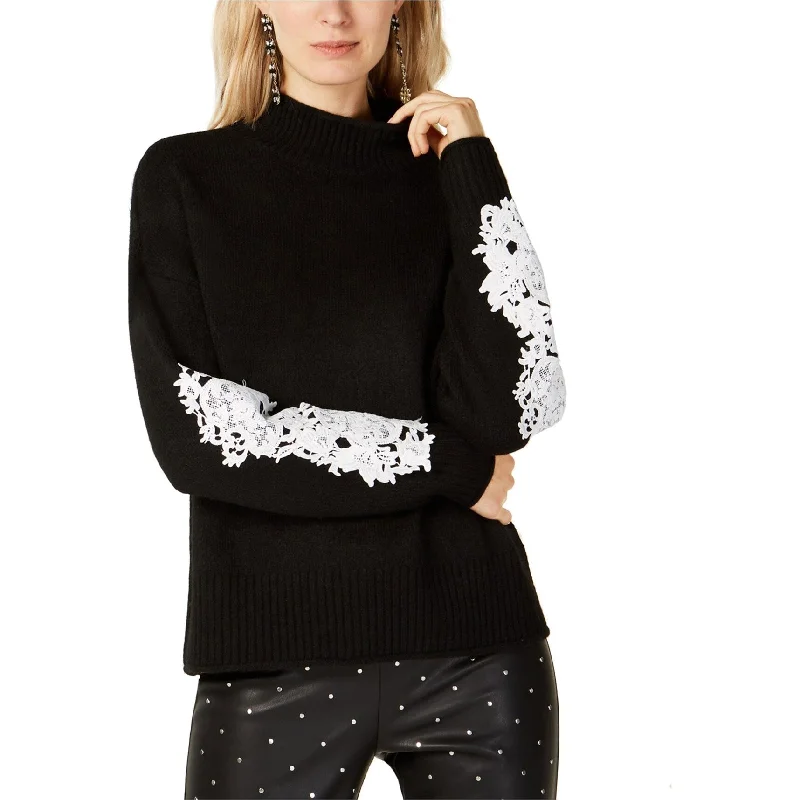 I-N-C Womens Laced Sleeve Knit Sweater Vintage Women's 1970S 