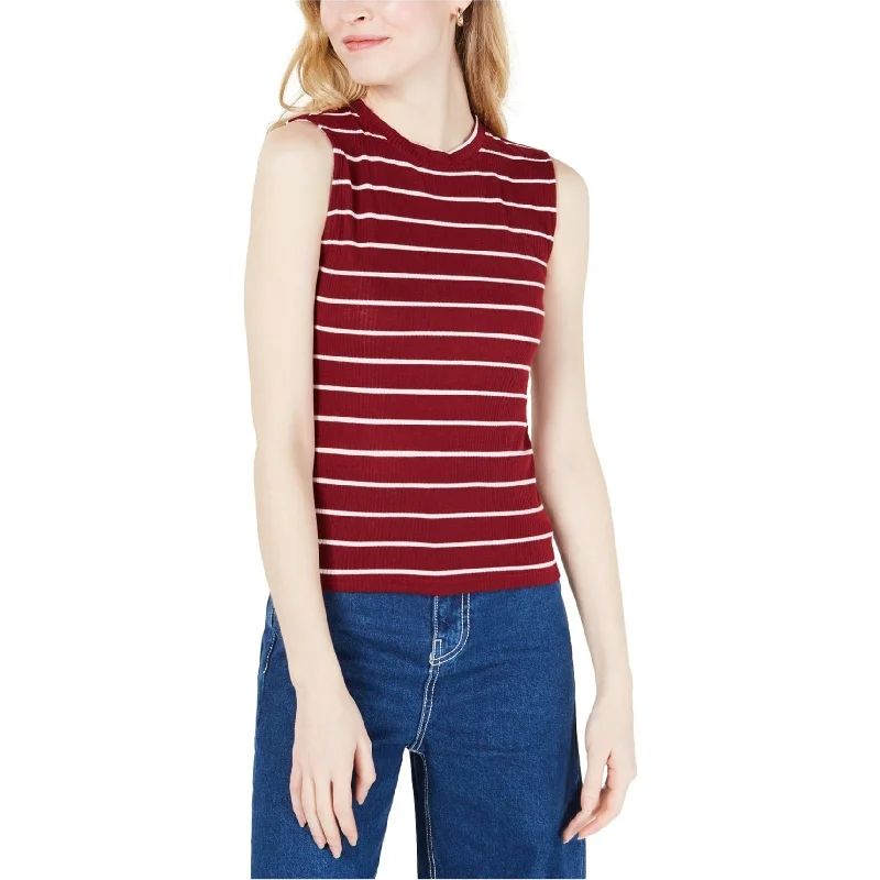 maison Jules Womens Ribbed Tank Top, Red, X-Small Elegant Women's Formal 