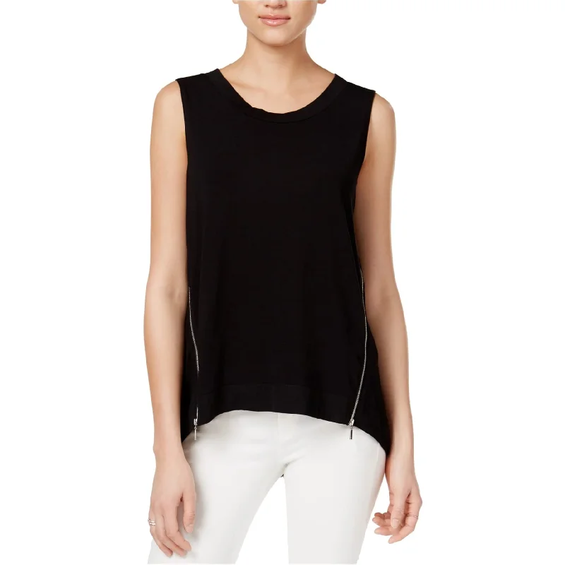 Rachel Roy Womens High-Low Zip-Detail Tank Top Edgy Women's Punk