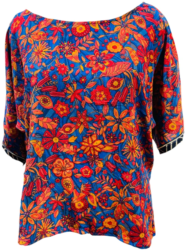 PRC5660 Avatar Pure Silk Side Slit Top Minimalist Women's Casual