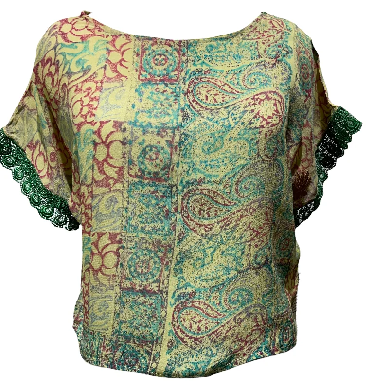PRC2014A  Avatar Pure Silk Boxy Top Refined Women's 