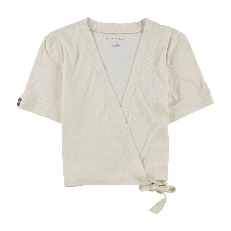 American Eagle Womens Solid Sweater Wrap Swing, Off-White, Medium Monochromatic All - in - one American Eagle Womens Solid Sweater Wrap Swing, Off-White, Medium Monochromatic All - in - one