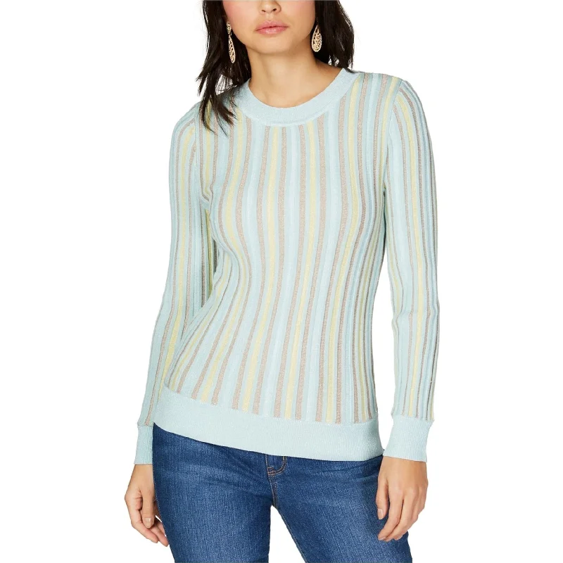 I-N-C Womens Textured Stripe Pullover Sweater Dapper Women's Bow - adorned