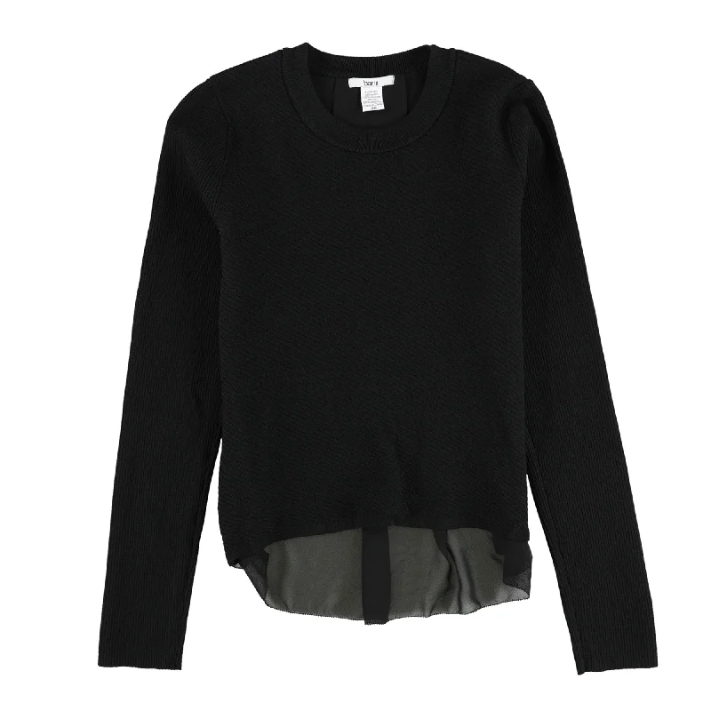 Bar Iii Womens Chiffon Trimmed Knit Sweater Dynamic Women's High - energy