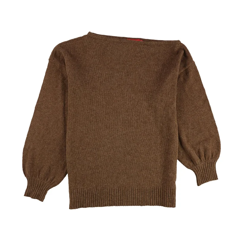 n:philanthropy Womens Oversized Pullover Sweater, Brown, Small Luxurious Women's High -  end