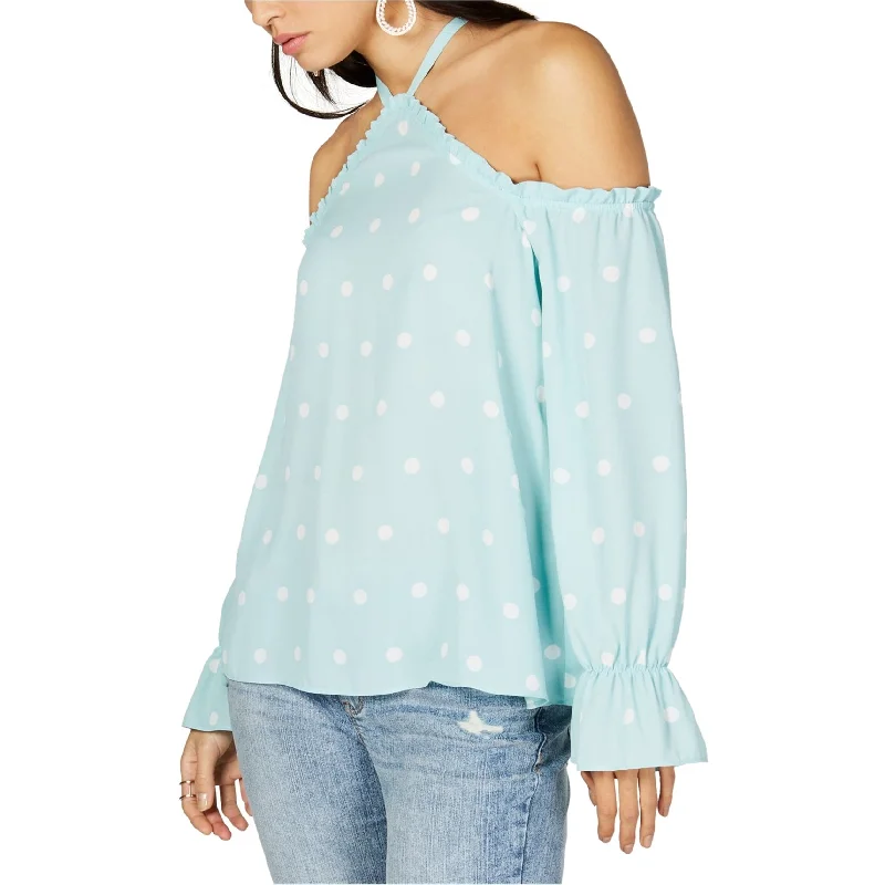 I-N-C Womens Halter Cold Shoulder Blouse performance