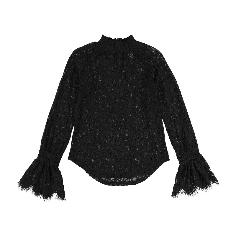 Bar Iii Womens Lace Baby Doll Blouse Sporty Women's Athleisure 