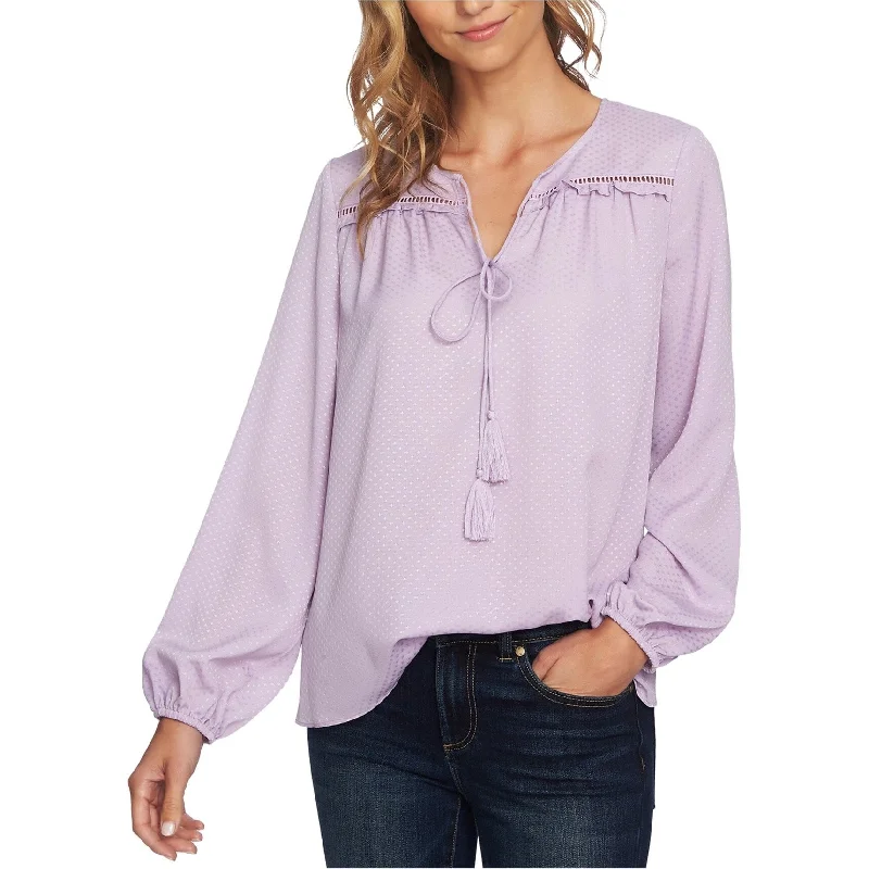 CeCe Womens Ruffle Peasant Blouse, Pink, X-Small Refined Women's Velvet