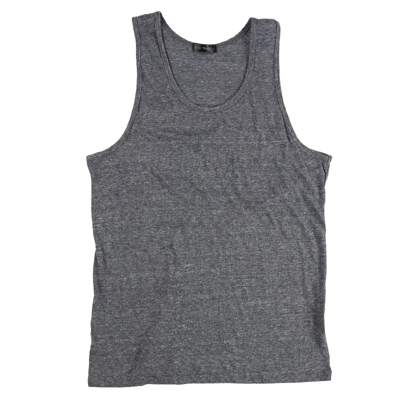 Easy Wear Womens Heathered Tank Top, Grey, Large Youthful Women's Anime - inspired