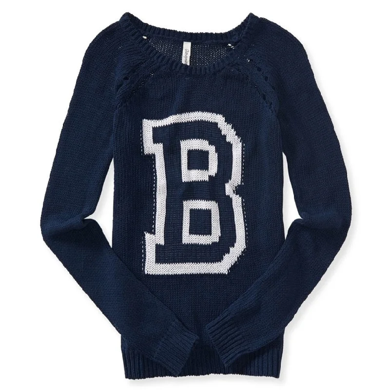 Aeropostale Womens Sheer B Pullover Sweater Sophisticated Women's Tailored