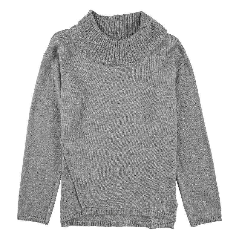 BCX Womens Metallic Cowl Neck Pullover Sweater, Grey, X-Large Refined Women's Classic BCX Womens Metallic Cowl Neck Pullover Sweater, Grey, X-Large Refined Women's Classic
