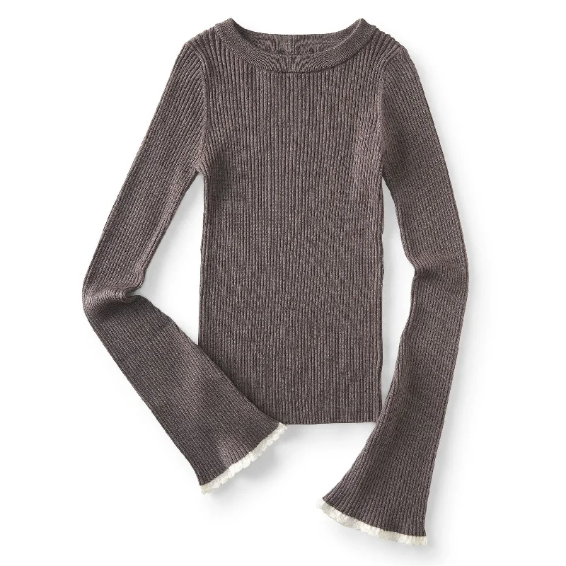 Aeropostale Womens Bell Sleeve Pullover Sweater Vacation