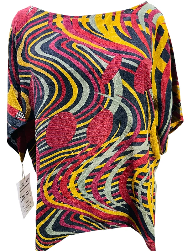 PRC5657 Avatar Pure Silk Side Slit Top Bohemian Women's Free