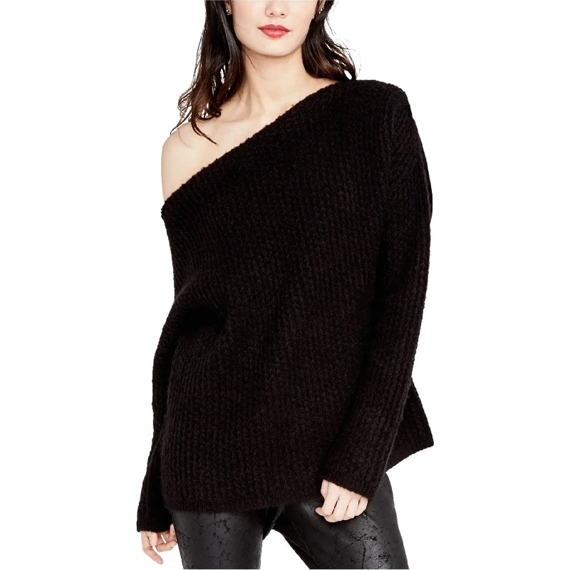 Rachel Roy Womens One Shoulder Knit Sweater Monochromatic Office Style