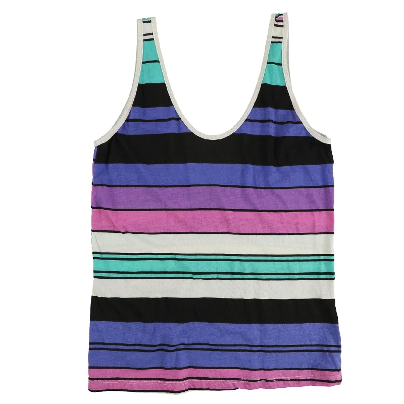 Scratch Womens Stripes Tank Top Artistic Women's Hand - painted