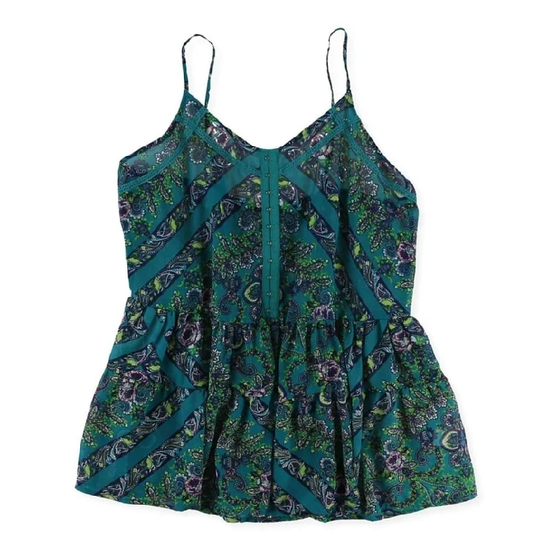 Aeropostale Womens Floral Lace Tunic Blouse Confident Women's High - fashion