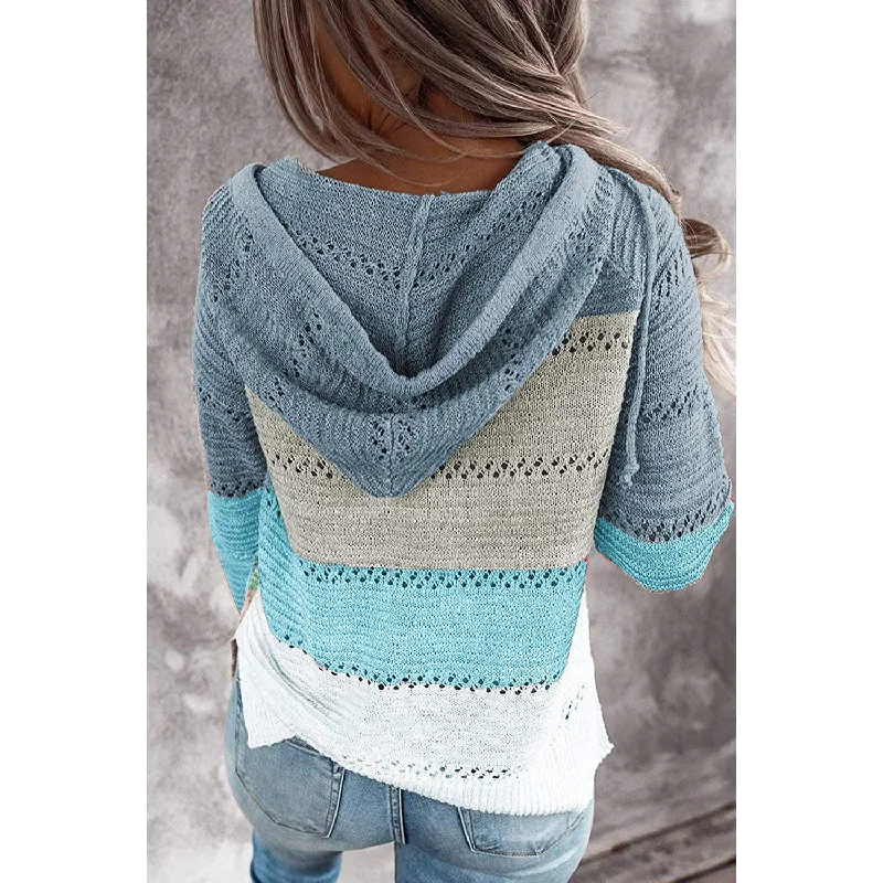 Women Casual Long Sleeve Zip Up Hooded Sweatshirt Hoodies Practical Women's Multi - 