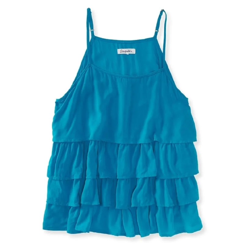 Aeropostale Womens Tiered Tank Top Modern Women's 