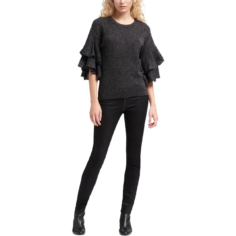 Dkny Womens Ruffle Sleeve Pullover Sweater Elegant Women's 