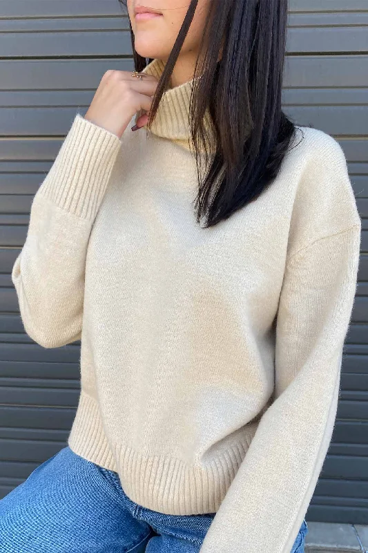 Mock Neck Sweater by For Good Practical Women's Multi - 