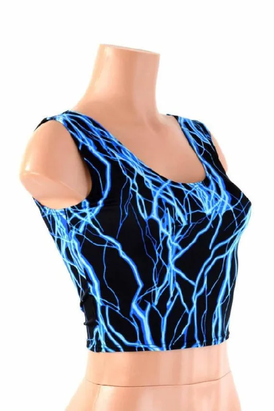 Blue Lightning Crop Tank Refined Women's Classic 