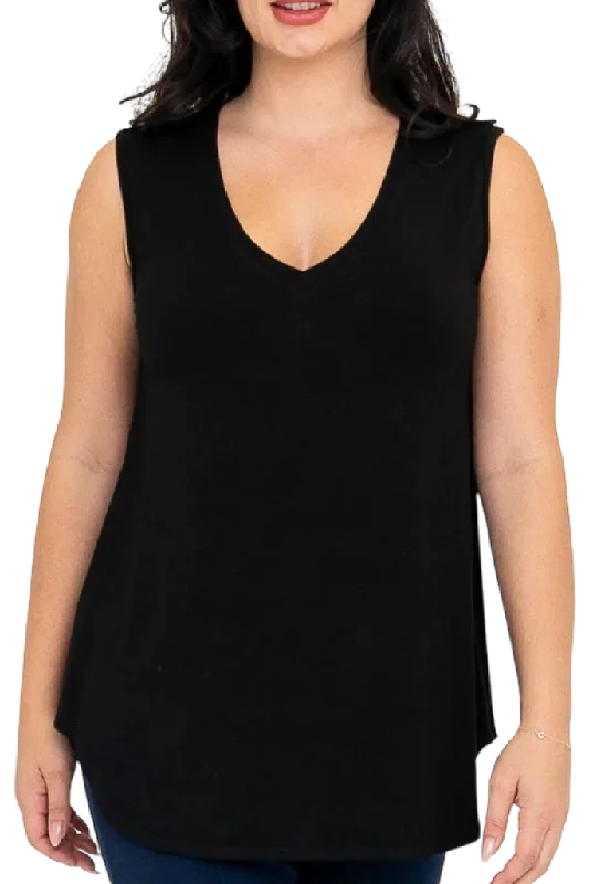 Black Bamboo Jackie Tank Business