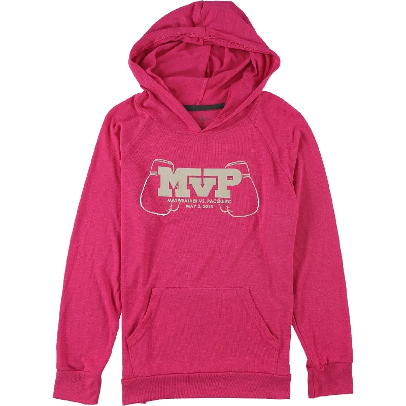 Industry Rag Womens Mayweather VS. Pacquiao Hooded Sweater, Pink, Medium Dynamic Women's Moto Industry Rag Womens Mayweather VS. Pacquiao Hooded Sweater, Pink, Medium Dynamic Women's Moto